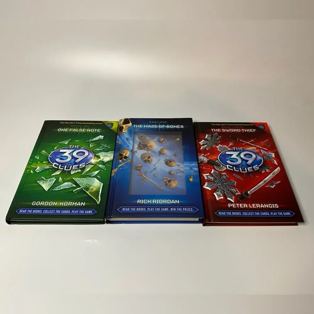 39 Clues Books Riordan Korman Lerangis One False Note Sword Thief Maze of bones